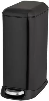 Wenko Modell Design Treteimer 20L Easy-Close, Edelstahl/Kunststoff, Schwarz (45185156-0)