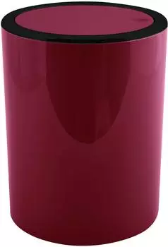 MSV Kamaka Schwingdeckeleimer 6L Bordeaux/Schwarz (145213)