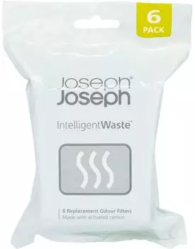 Joseph Joseph Bioabfallbeh&auml;lter mit Aktivkohle-Geruchsfilter, 6 St&uuml;ck (30147)