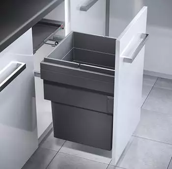 Hailo Einbaumülleimer Frontauszug Schrank 45cm selbstschließend (VO/569540)
