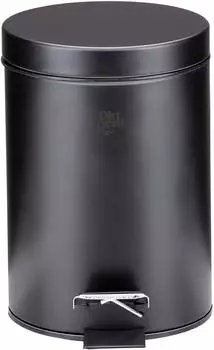 Dirt Devil Treteimer 3L schwarz, Edelstahl, herausnehmbares Innenfach (MEDPR4210/002)