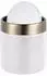 Relaxdays Mini Tischmülleimer Metall 1,5L, weiß/gold