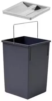 Hailo Inneneimer mit Deckel 15L dunkelgrau (1008879)