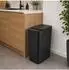 Relaxdays Sensor-Mülleimer 2er-Set 9L & 15L, weiß/schwarz