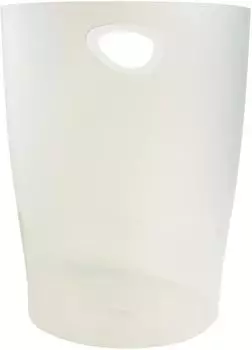 Exacompta Ecobin Office Papierkorb 15L, transparent-gefroren (45357D)