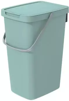 Prosperplast Systema Q Abfalleimer mit Klappdeckel 20L, gr&uuml;n