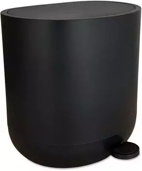 Relaxdays M&uuml;lleimer mit Softclose 7l, schwarz