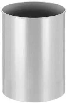 Proregal Runder Metall Papierkorb 30L, silber, HxØ 47x33,5cm (PR_RVB27-12)