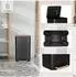 HJH Office CLEAN NATURA Mülleimer 30L, schwarz