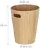 Relaxdays Papierkorb Holz, rund, 7,5L, ohne Deckel (10042712_0)