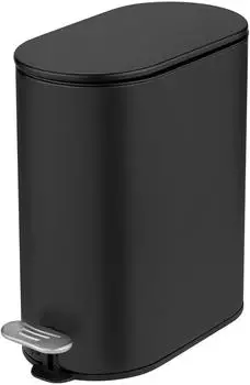 Wenko Collungo Kosmetikeimer 5L, Metall, schwarz (26301100)