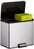 Proregal Rechteckiger Treteimer gebürsteter Edelstahl Soft-Close & Stay-Open, 30L, silber (PR_RVB184-06)