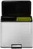 Proregal Rechteckiger Treteimer gebürsteter Edelstahl Soft-Close & Stay-Open, 30L, silber (PR_RVB184-06)