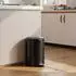 HomCom Treteimer mit Deckel, Soft-Close, Inneneimer, 20L, schwarz