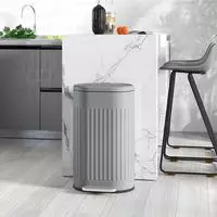 M&Uuml;LLEIMER 30l, Metall Kunststoff Grau
