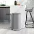 HomCom Treteimer 30L mit Inneneimer und Soft-Close, grau (851-032V01GY)