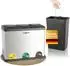 Maxcraft Tretabfalleimer 3-fach Mülltrennung Edelstahl 54L (43777302)