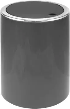 bremermann SAVONA Kosmetikeimer mit Schwingdeckel, rund, Kunststoff, 5,5L (90182)