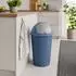 Mojawo Schwingdeckeleimer 50L Kunststoff blau