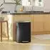 HomCom Küchen-Treteimer 50L mit Bleib-Offen-Funktion, schwarz (851-061V01BK)