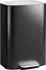 HomCom Küchen-Treteimer 50L mit Bleib-Offen-Funktion, schwarz (851-061V01BK)