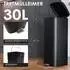 Mojawo Treteimer Metall 30L schwarz (4262500112911)