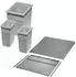 Ninka eins2vier Abfalltrennsystem KB 450mm, 2x 6L + 1x 13,5L, alugrau, Seitenstärke 16mm