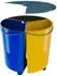 SWING ECOBIN+P Mülleimer drehbar 3 Fächer 11,7L
