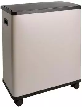 Svita SR2X30 Sensor-Mülleimer 2-fach 60l mit Inneneimer, Räder, taupe (97748)