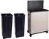 Svita SR2X30 Sensor-Mülleimer 2-fach 60l mit Inneneimer, Räder, taupe (97748)
