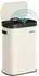 Songmics Sensor-Mülleimer 50L Softclose-Deckel, Stahl, creme