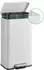 Songmics Mülleimer mit Pedal, Softclose, Inneneimer, 30L, weiß