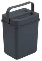 Kompostk&uuml;bel mit Deckel und Henkel BOXX Kunststoff Anthrazit