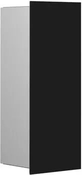 emco Asis Pure Abfallsammler-Modul Unterputz Glasfront schwarz matt 170x436mm (975528512)