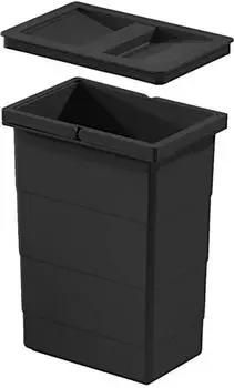 Hailo Inneneimer mit Deckel, 8L, schwarz (1225959)