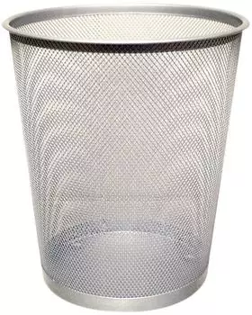 Q-CONNECT Papierkorb Metalldraht 19L silber (KF00849)