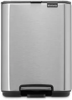 Brabantia Bo Treteimer, matt Stahl, fingerabdruckresistent, 4L