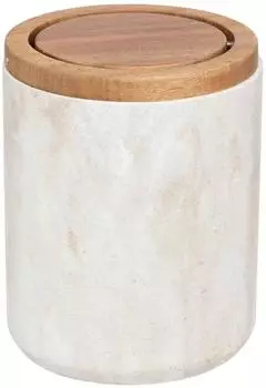 But C&ocirc;me Tischm&uuml;lleimer Marmoreffekt beige 1,5L