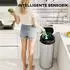 HomCom Sensor-Mülleimer 55L berührungslos, Soft-Close, silber (851-054V01SR)