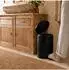 Relaxdays Tretmülleimer 20l Softclose, Metall/Kunststoff, schwarz