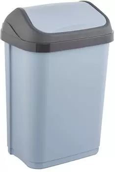 keeeper Swantje Mülleimer mit Schwenkdeckel 10l, nordic blau (KEE1142)