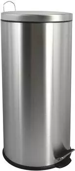 MSV Louis M&uuml;lleimer mit Pedal, Edelstahl, 30L, grau (100157)