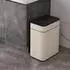Svita SE50L Sensormülleimer rechteckig, Stahl, taupe, 50l (92084)