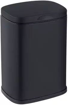 Wenko Sare Wand-Kosmetikeimer mit Deckel 3L, mattschwarz (26577100)