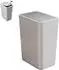 LuxusKollektion Kosmetikeimer schmal mit Deckel, geruchsdicht, 10L, grau