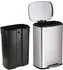 Svita TQ50 Treteimer mit Inneneimer, Softclose, Edelstahl, 50L (TQ50)