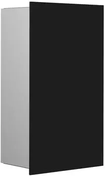 emco Asis Pure Abfallsammler-Modul Unterputz Glasfront schwarz matt 250x436mm (975528513)