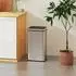 HomCom Sensor-Mülleimer 50L mit Soft-Close-Deckel, silber