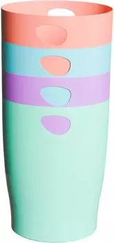 Exacompta ECOBIN Candy Tidy Papierkorb mit Griffen 15l (453707D)
