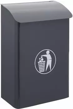 Arregui E6115 Wandm&uuml;lleimer Stahl 30L anthrazitgrau (E6115)